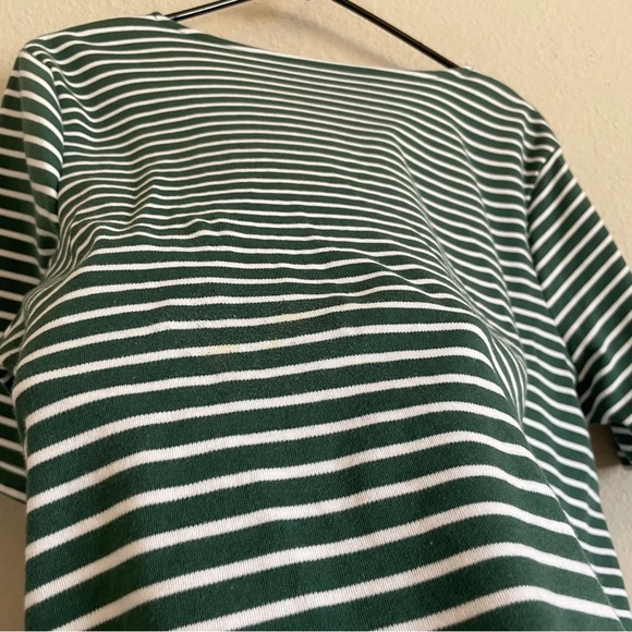 Croft&Borrow womans green peasant striped top size XL spring prairie florals - Picture 12 of 12